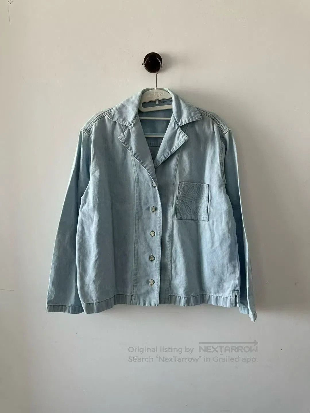 Loewe Loewe Large Logo Denim Shirt Jacket| Size XXS / US 00 / IT 34 - 1 Thumbnail