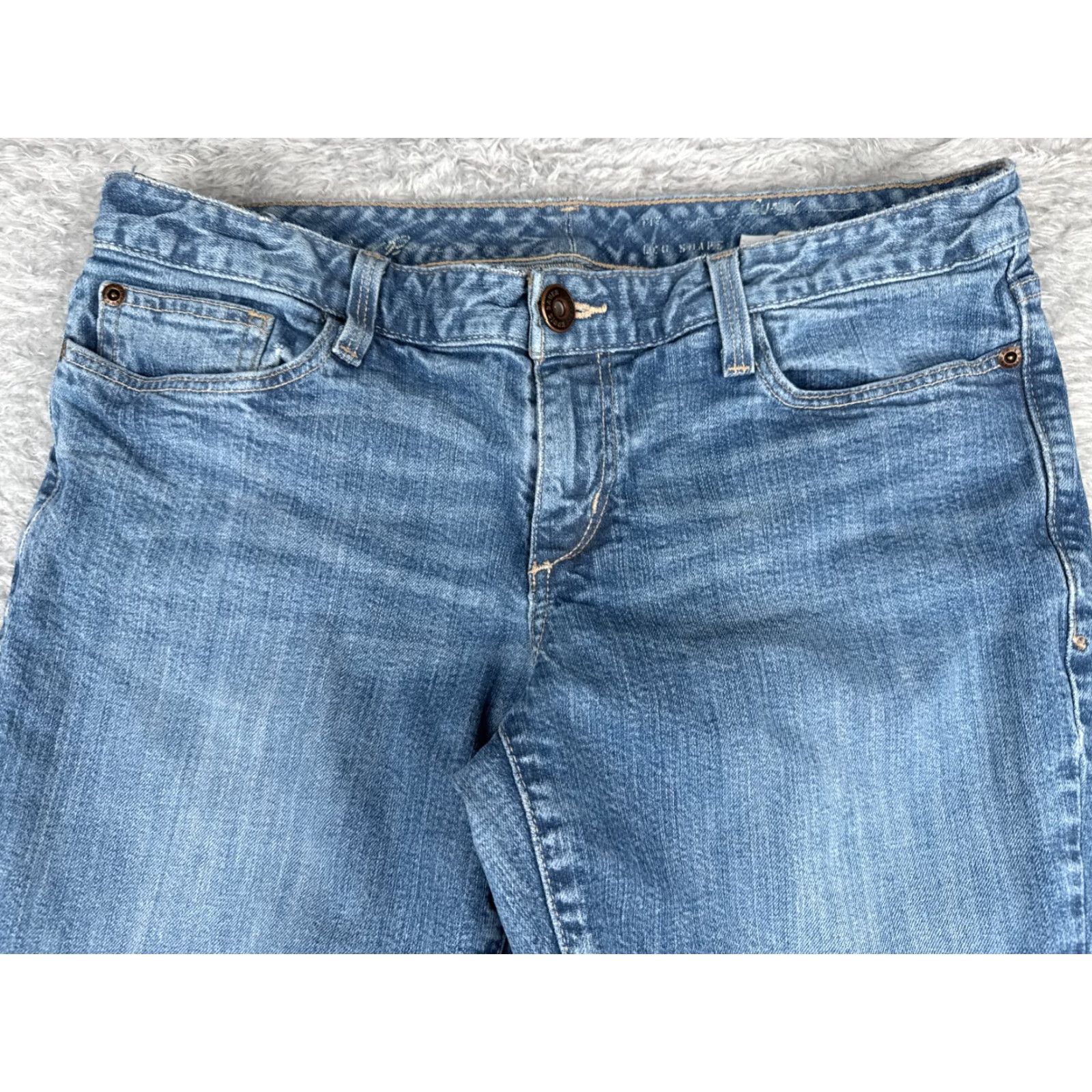 Eddie Bauer Eddie Bauer Jeans Womens 10 Bootcut Mid Rise Cotton Spandex Denim 31x27 Blue 5-Pocket Size 32" / US 10 / IT 46 - 4 Thumbnail
