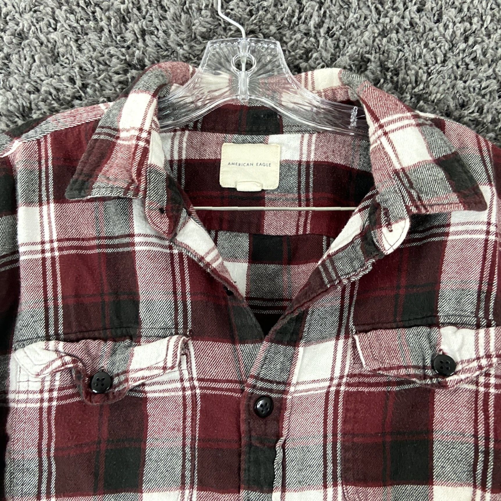 American Eagle Outfitters American Eagle Outfitters Shirt Men L Multicolor Plaid Long Sleeve Button Up Flannel Size US L / EU 52-54 / 3 - 5 Thumbnail