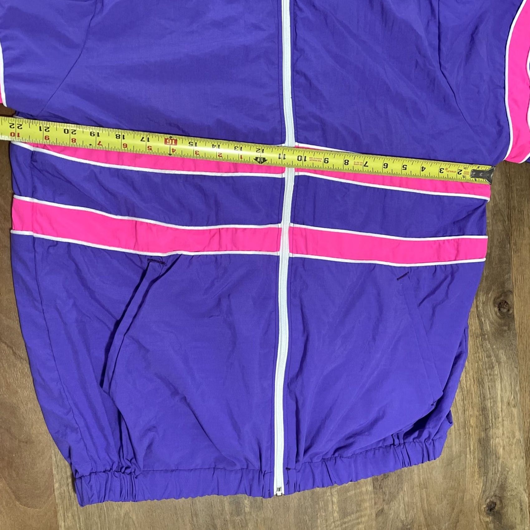 Vintage VINTAGE Action Tracksuit Windbreaker 2 Piece Purple Striped XL Women’s NWT 90s Made In USA Size XL / US 12-14 / IT 48-50 - 7 Thumbnail