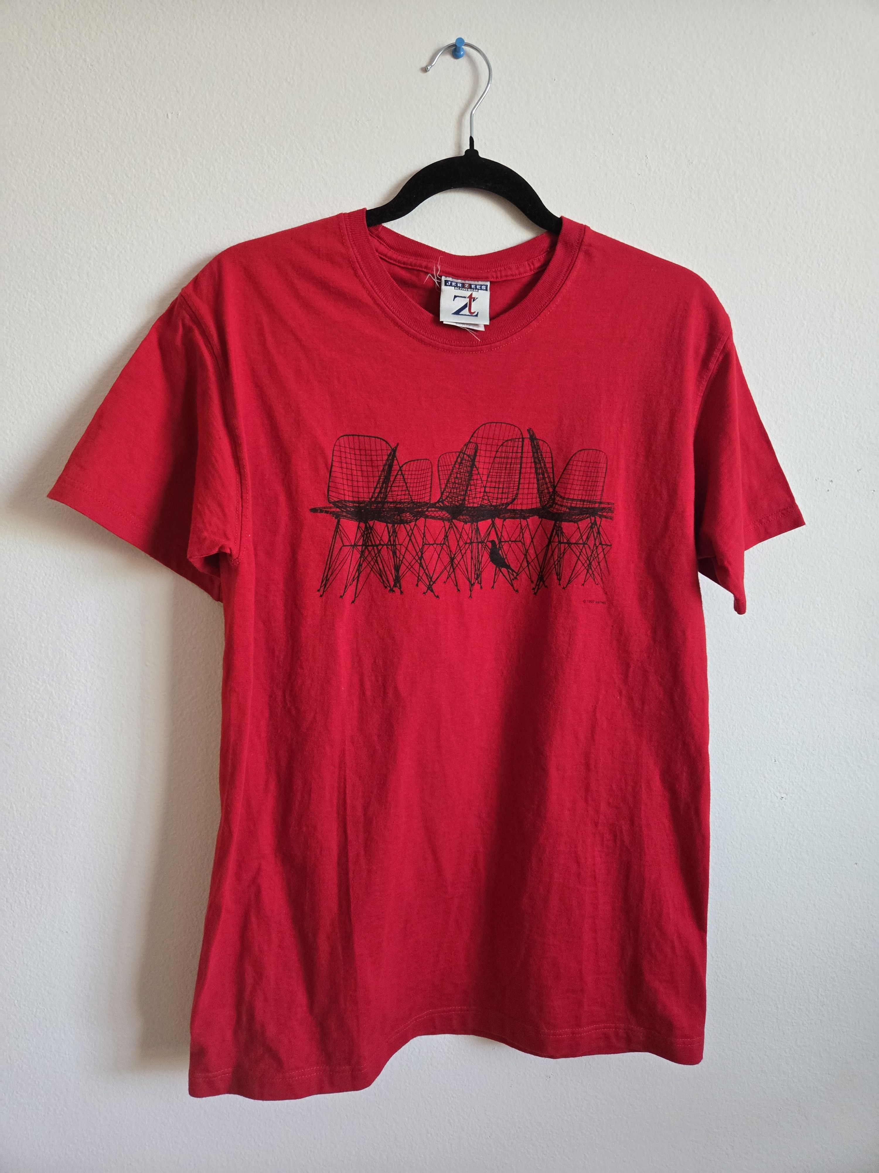 Vintage Vintage Eames Office chair shirt 1997 Red Size US S / EU 44-46 / 1 - 5 Thumbnail