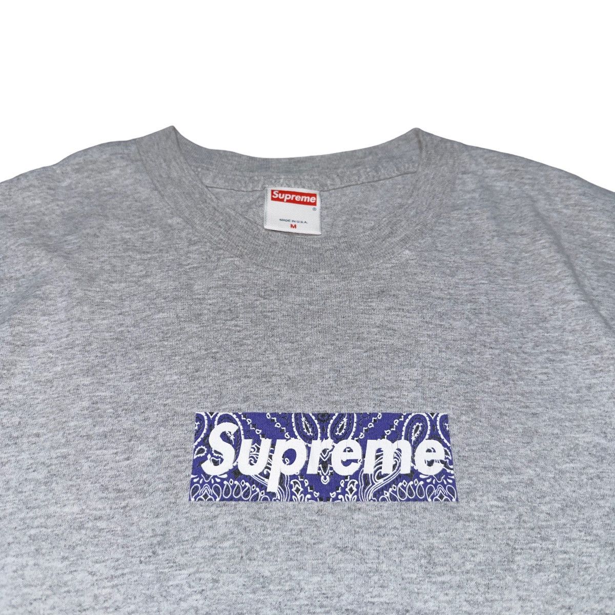 Supreme × Vintage 2001 Purple Paisley Box Logo tee Size US M / EU 48-50 / 2 - 1 Thumbnail