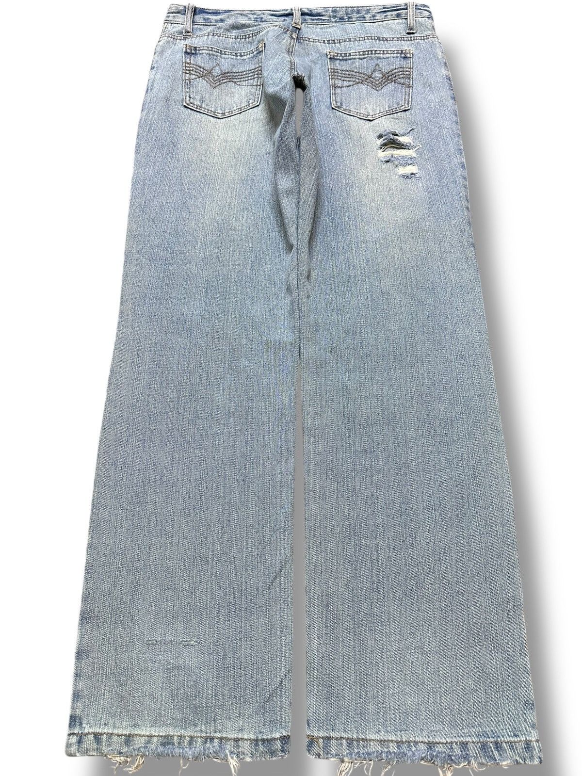 Japanese Brand Vintage All Patty Ripped Grunge Distressed Denim Size US 32 / EU 48 - 5 Thumbnail