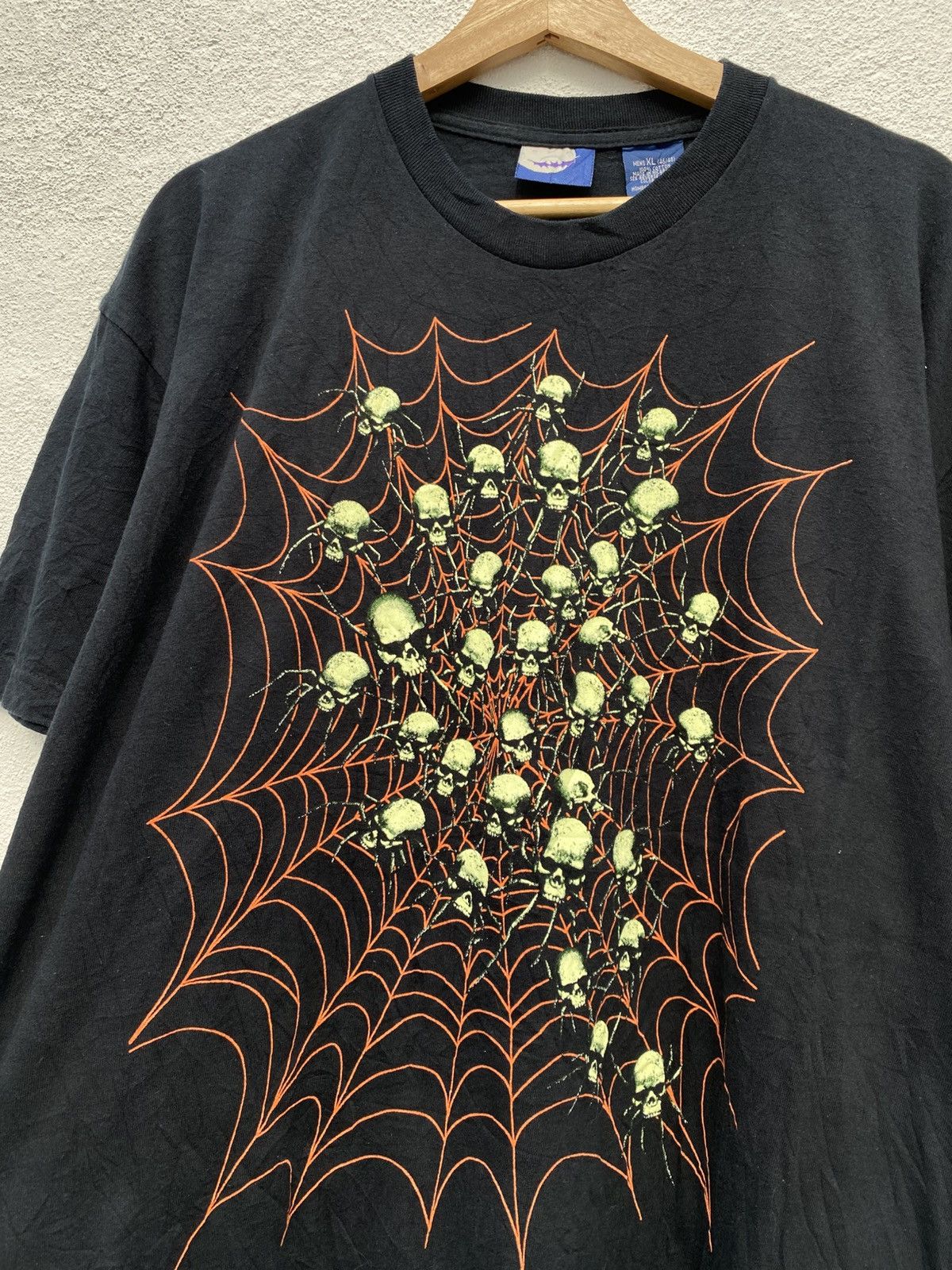 Expert Horror Vintage Halloween Skull Spider Web Horror Size US XL / EU 56 / 4 - 6 Thumbnail