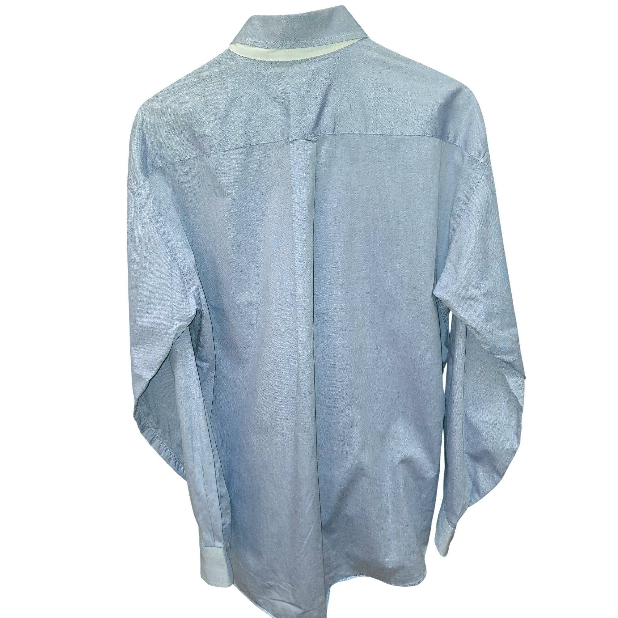 Tommy Hilfiger Tommy Hilfiger Blue Oxford Shirt Mens 16.5 34/35 Button Down Size US M / EU 48-50 / 2 - 4 Thumbnail