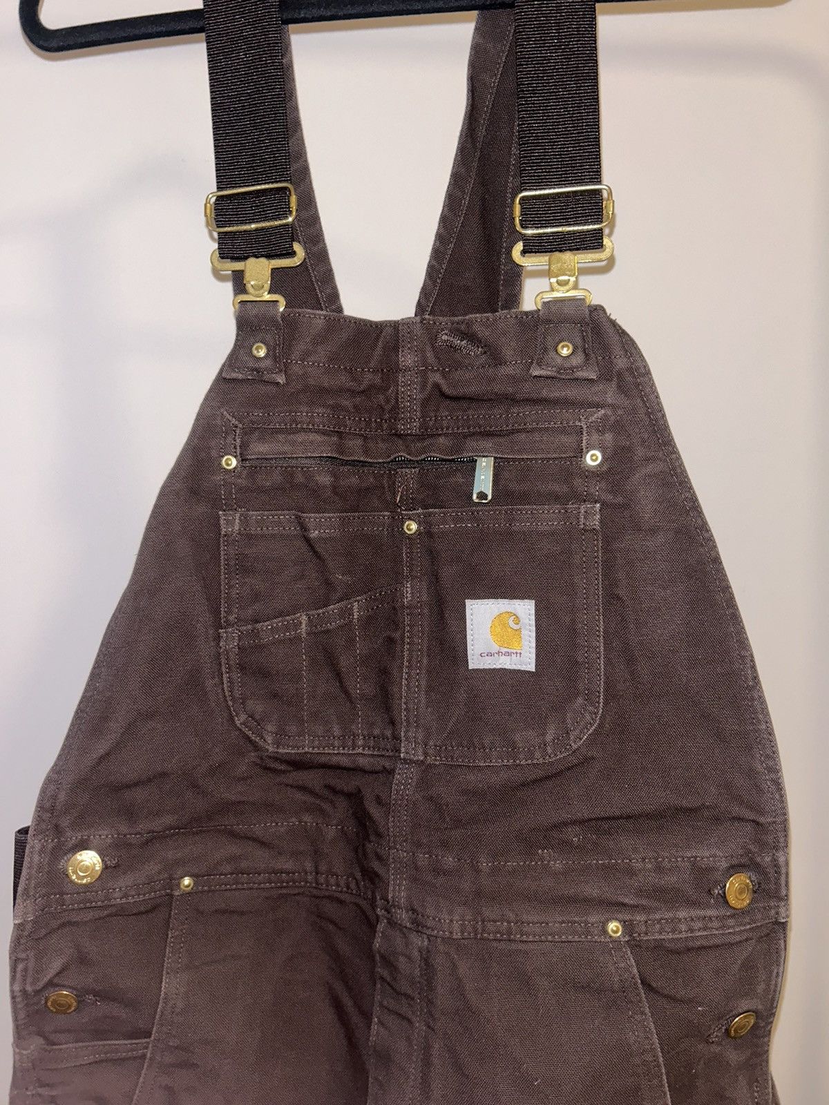 Carhartt Dark Brown Double Knee Carhartt Overalls Size US 34 / EU 50 - 6 Thumbnail