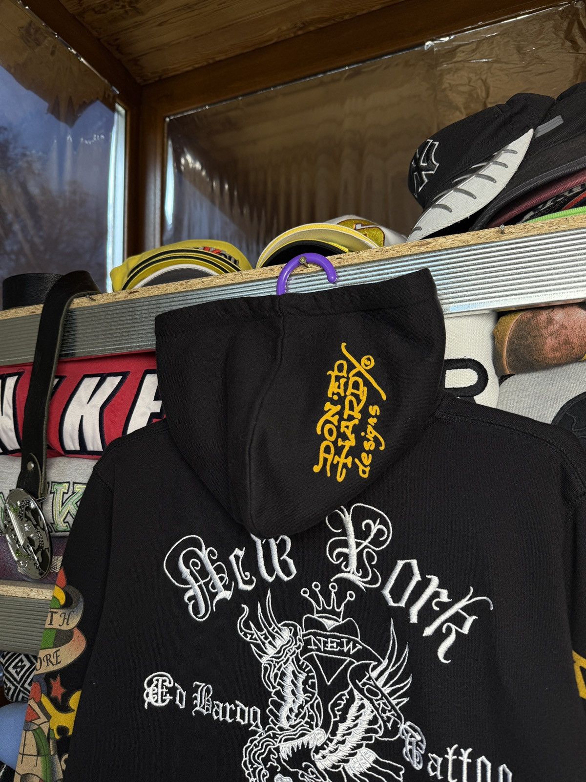 Ed Hardy Ed Hardy New York Skull Embroidered Logo Love Zip Hoodie Size US M / EU 48-50 / 2 - 9 Thumbnail