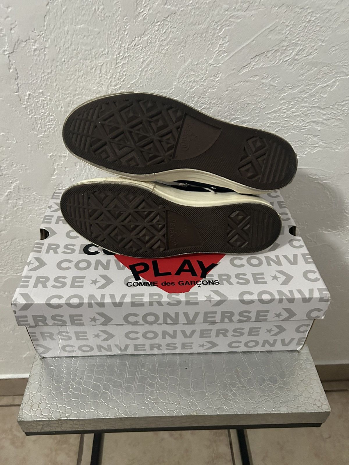 Comme des Garcons PLAY Comme Des Garçon Play Converse Black 10 Size US 10 / EU 43 - 10 Thumbnail