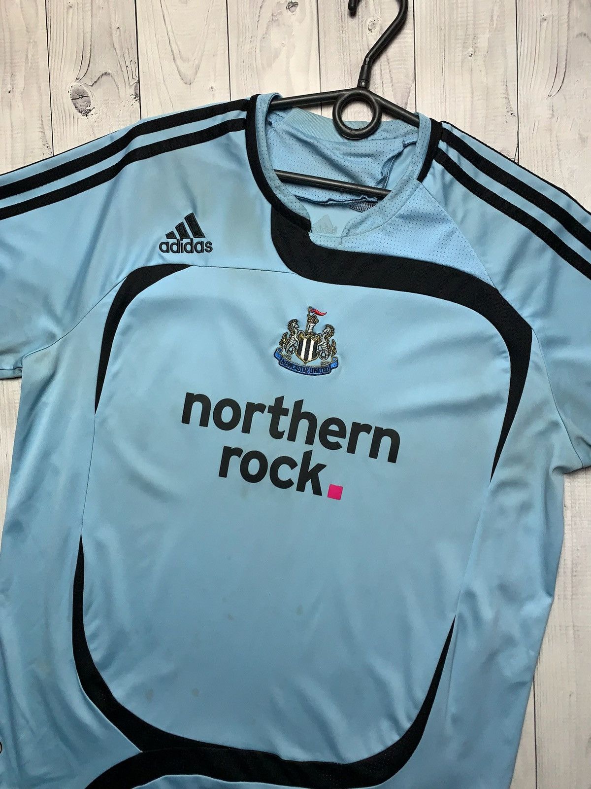 Adidas × Vintage Vintage adidas New Castle United soccer jersey blue away M Size US M / EU 48-50 / 2 - 2 Thumbnail