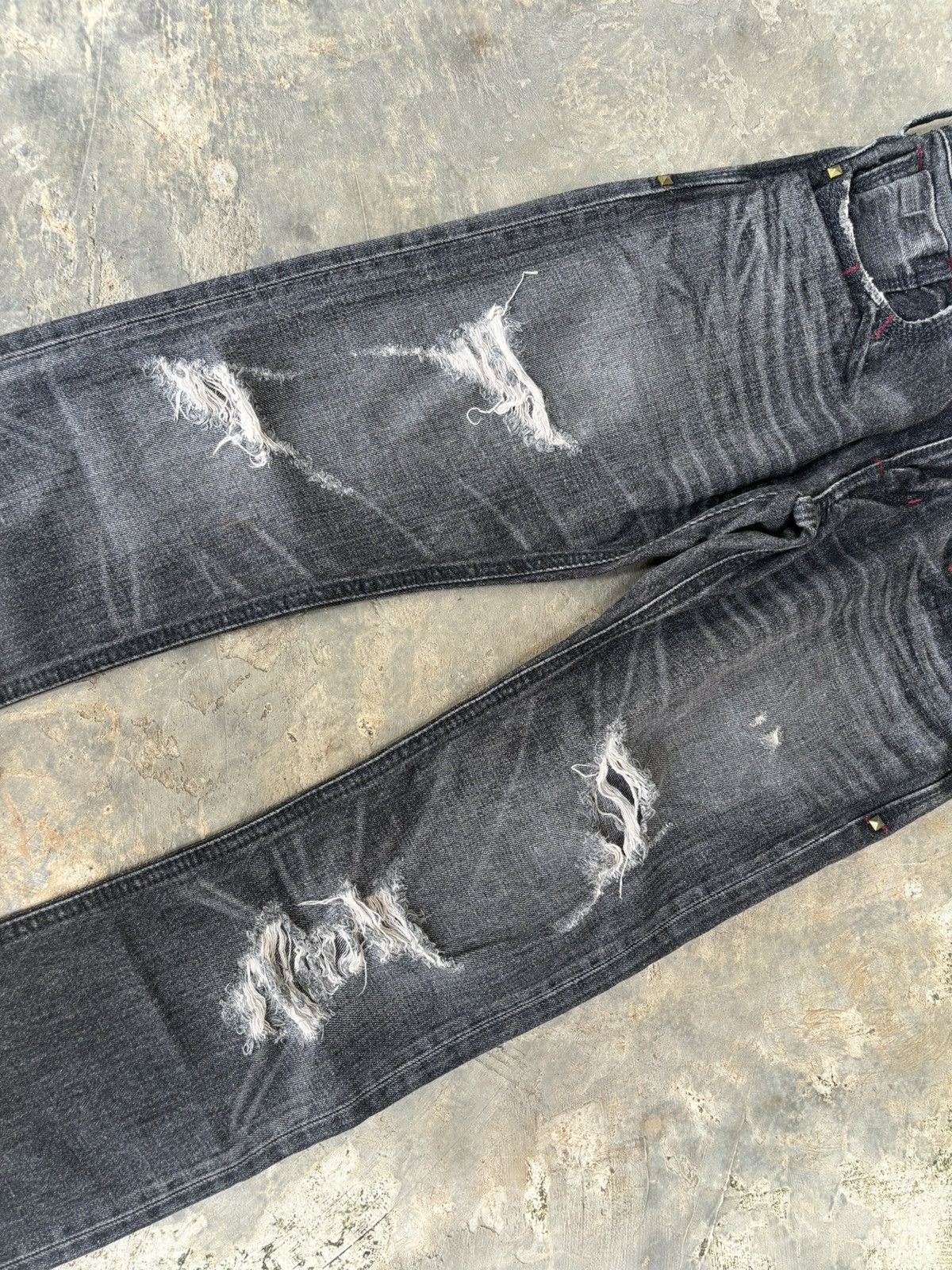 Hysteric Glamour Distreessed Denim Liberto xxx Ifsixwasnine Style Jeans Size US 31 - 6 Thumbnail