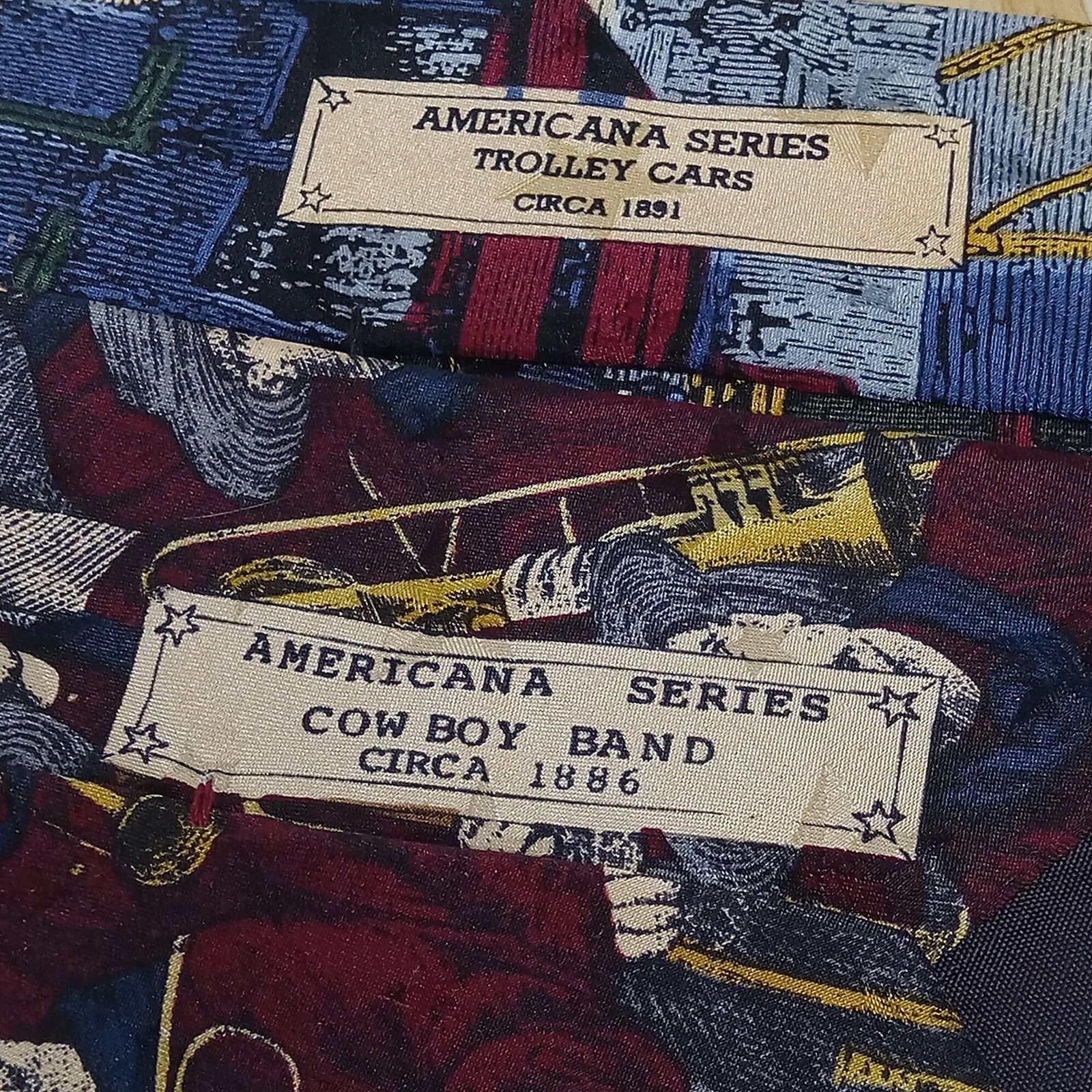 & Other Stories Set Of 2 Tango Americana Series Ties Men's Cowboy Band1886 Size ONE SIZE - 4 Thumbnail