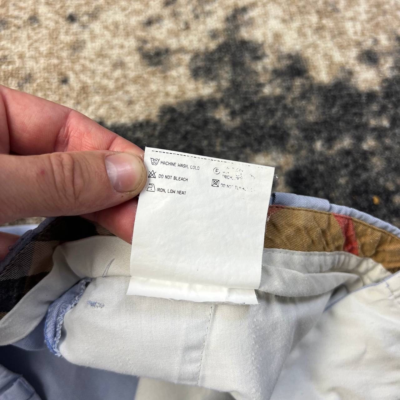 Burberry Burberry Luxury Baby Blue Chino Pants Old Money Style Size US 36 / EU 52 - 11 Thumbnail