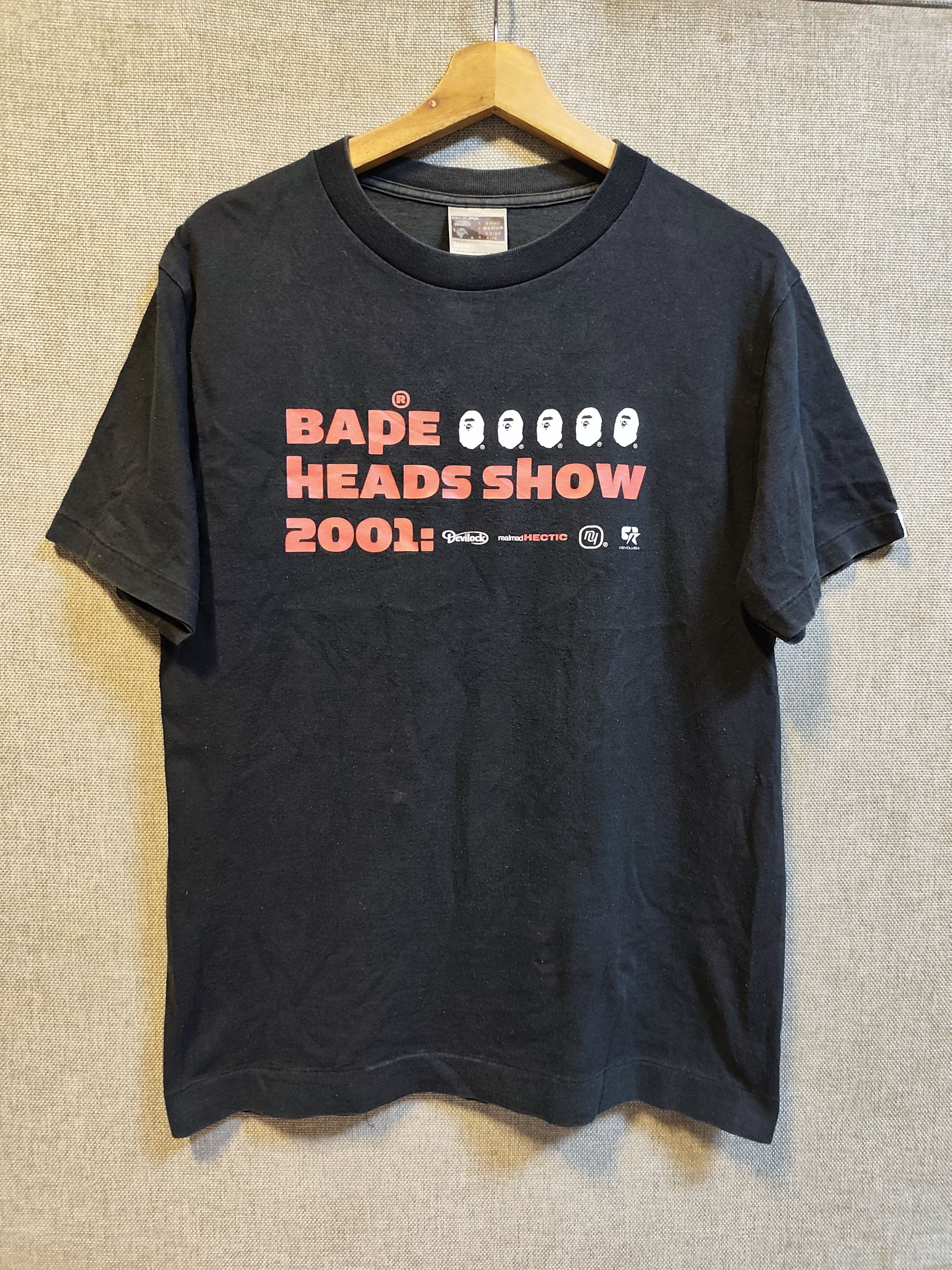 Bape 2001 Bape Heads Show x Neighborhood x Hectic x Devilock Tee Size US M / EU 48-50 / 2 - 1 Thumbnail