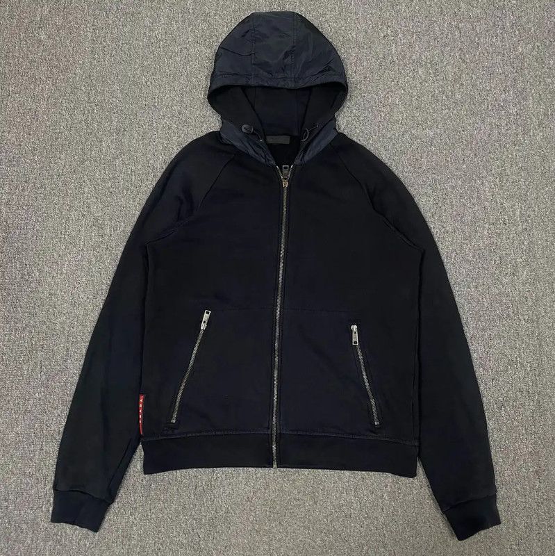 Prada Prada Blue Cotton Men's Jacket Size US S / EU 44-46 / 1 - 1 Thumbnail