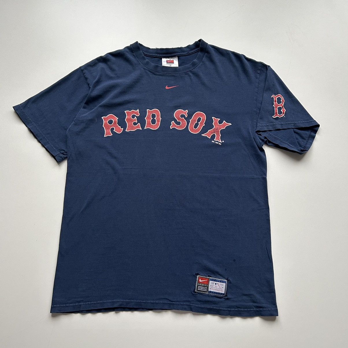 MLB Vintage 90s Nike Boston Red Sox MLB T Shirt Medium Rare Blue Size US M / EU 48-50 / 2 - 1 Thumbnail