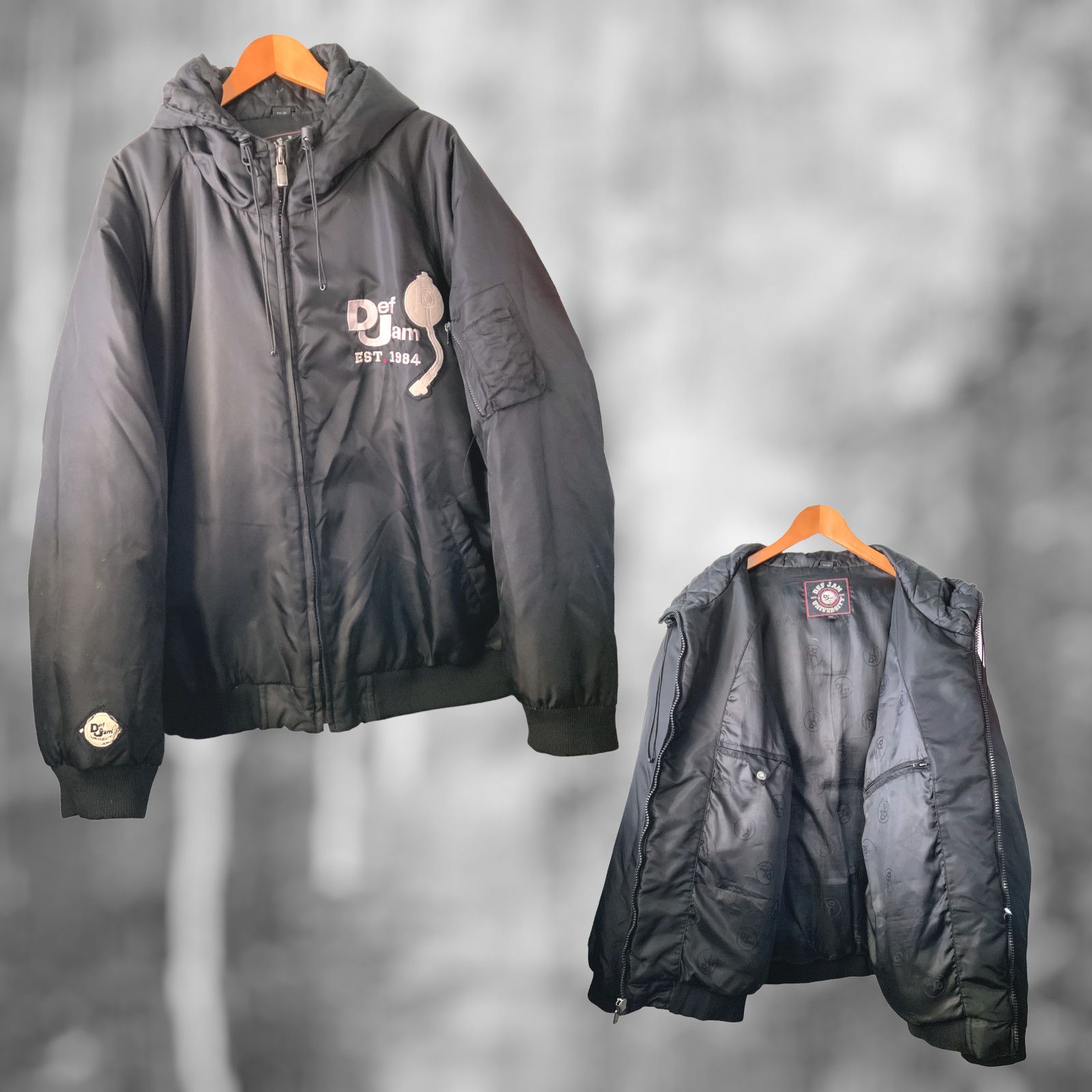 Phat Farm Def Jam University Hoodie 3XL Mens Puffer Bomber Jacket Y2K Size US XXL / EU 58 / 5 - 1 Thumbnail
