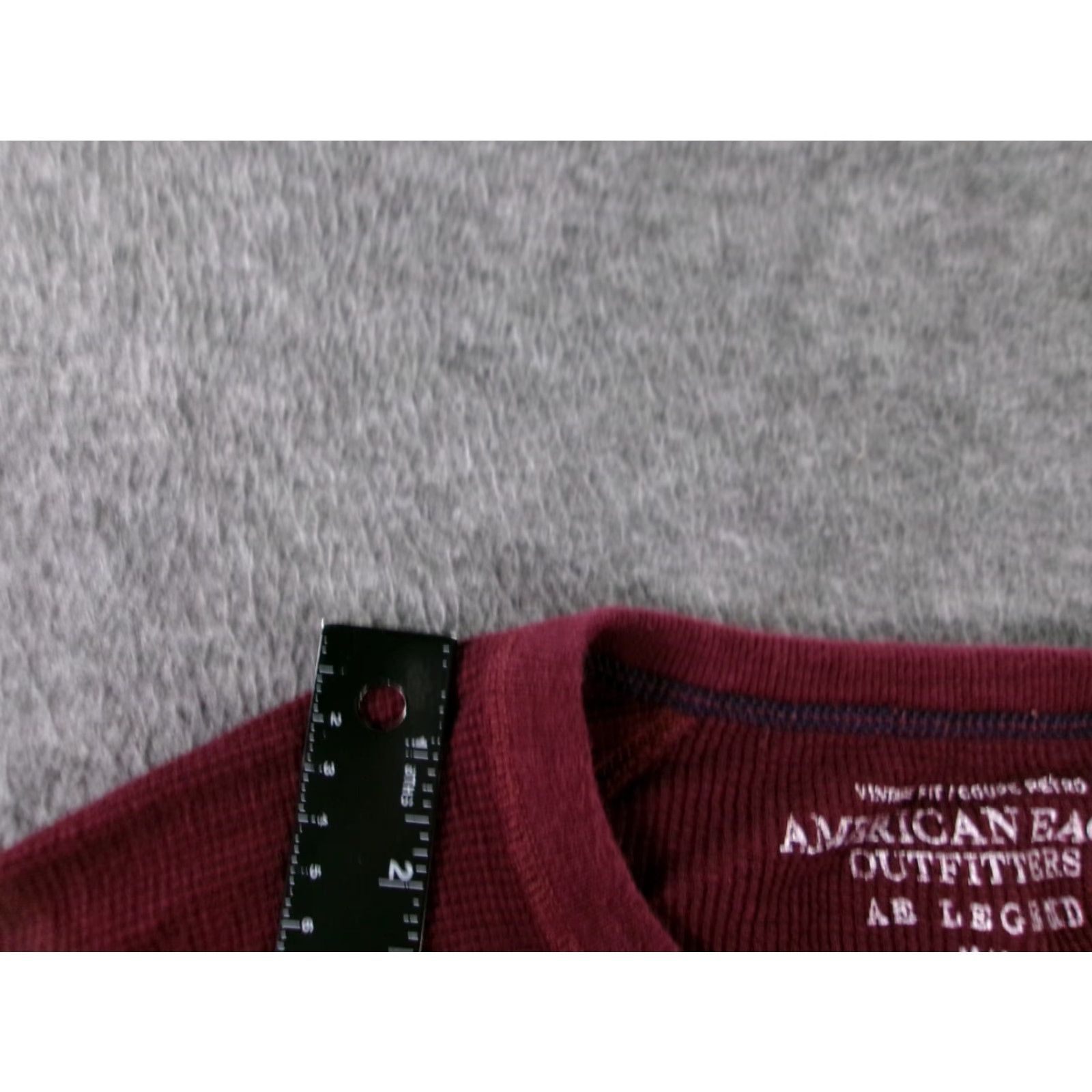 American Eagle Outfitters American Eagle Shirt Mens Medium Burgundy Legend Thermal Outdoor Casual Preppy Size US M / EU 48-50 / 2 - 5 Thumbnail