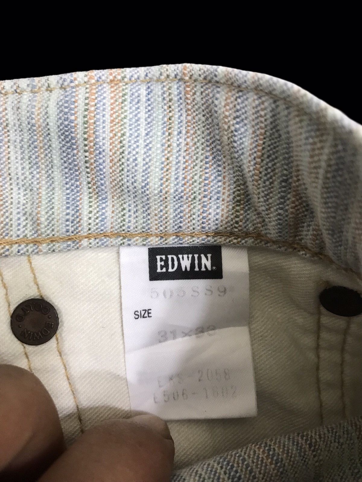 Edwin 💥LIMITED💥ARCHIVAL EDWIN 13 Oz Grande Selvedge Denim F253 Size US 33 - 18 Thumbnail