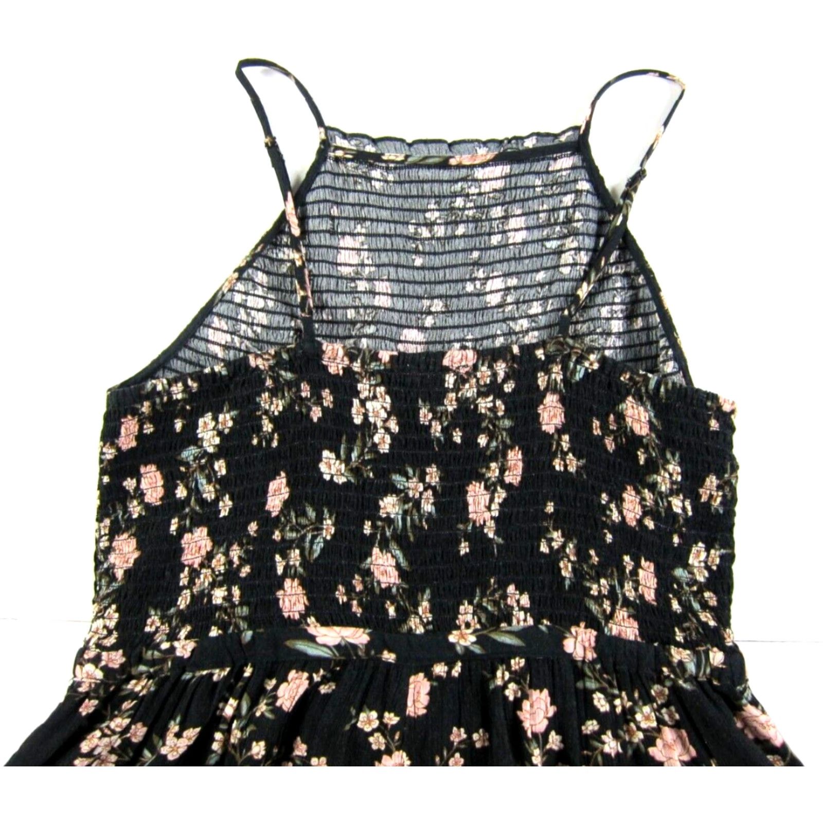 American Eagle Outfitters American Eagle Outfitters Jumpsuit Black Floral Pocket Rayon Large Size 36" / US 14 / IT 50 - 5 Thumbnail