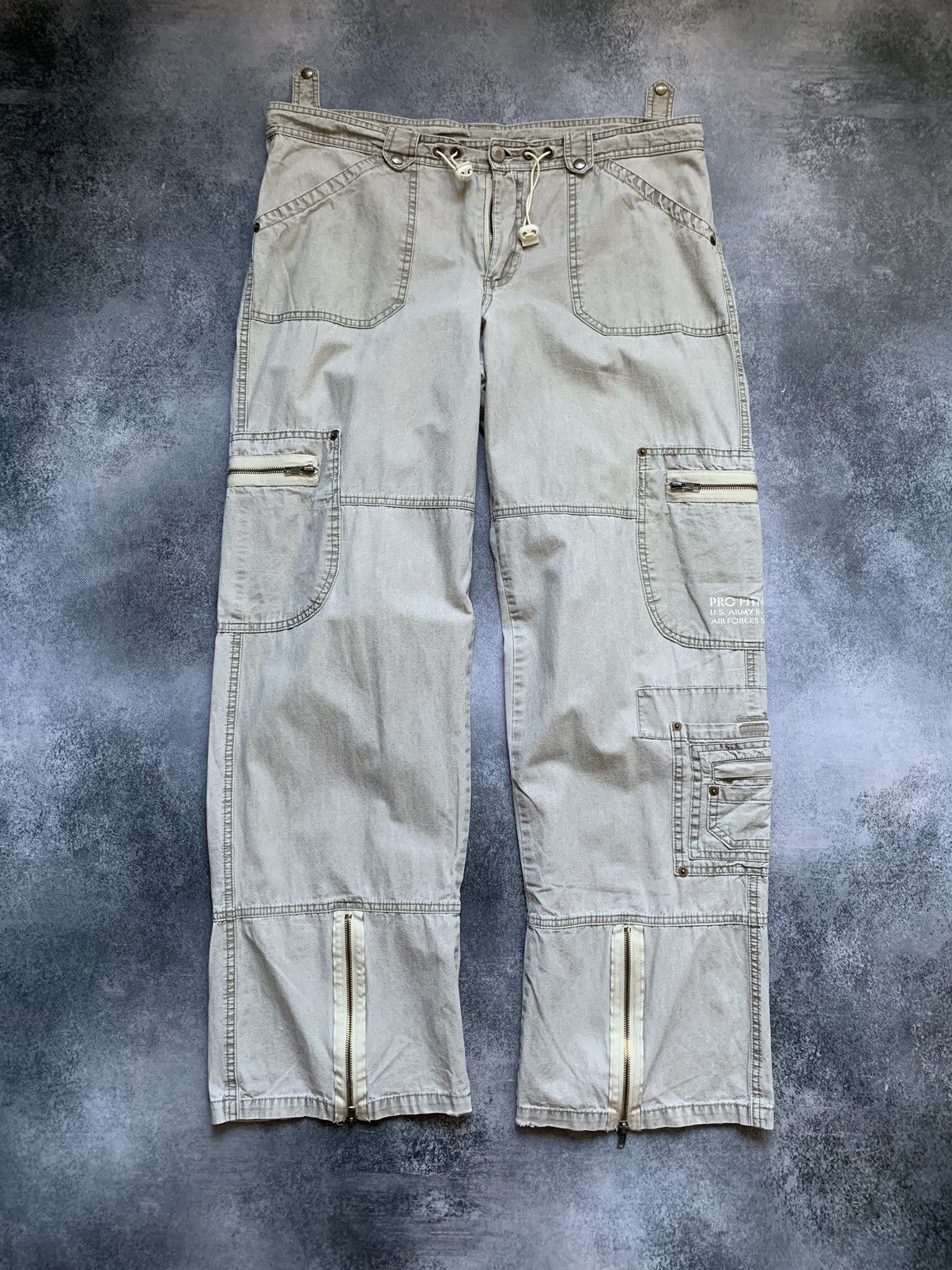 Hysteric Glamour Vintage Balenciaga Junya Watanabe Style Cargo Washed Jeans Size US 34 / EU 50 - 2 Thumbnail