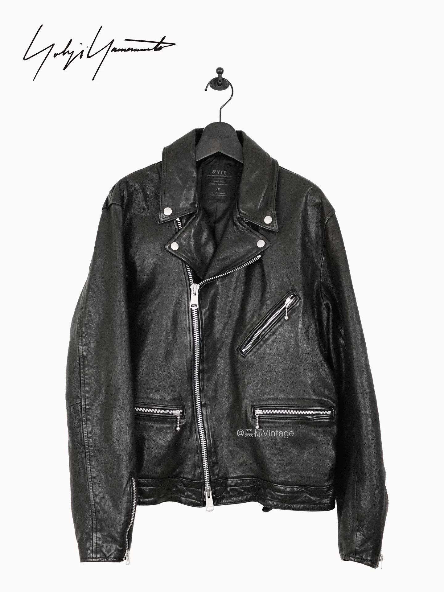 Yohji Yamamoto Yohji Yamamoto 22AW Vintage Washed Sheepskin Moto Jacket Size US L / EU 52-54 / 3 - 1 Thumbnail