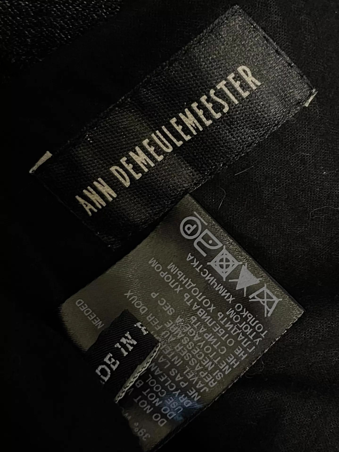 Ann Demeulemeester Long Structured Black Coat - XS Size US XS / EU 42 / 0 - 7 Thumbnail
