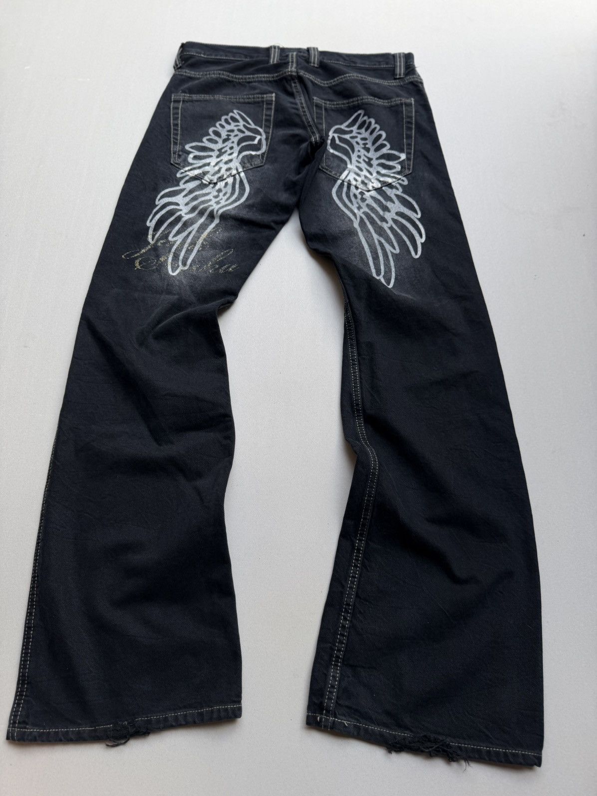 Japanese Brand Jack serrika flare jeans Size US 29 - 1 Thumbnail