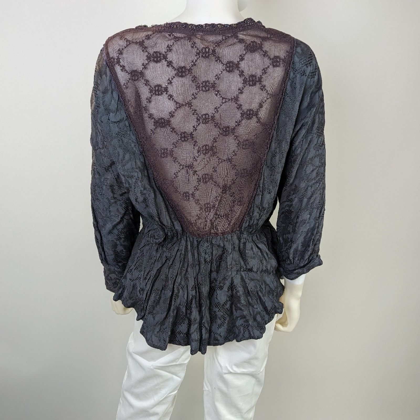 Free People Free People Boho Peplum Top - S Size S / US 4 / IT 40 - 4 Thumbnail