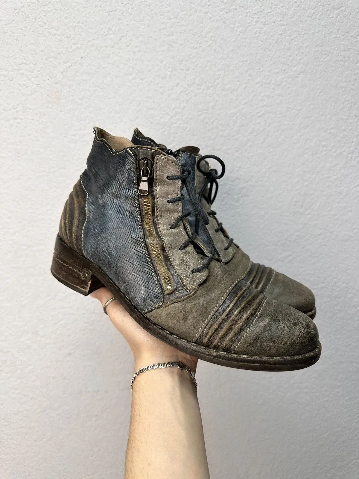 A.S.98 Combat Boots Dolce & Gabbana brown leather Avantgarde AS98 Size US 8 / EU 41 - 12 Thumbnail