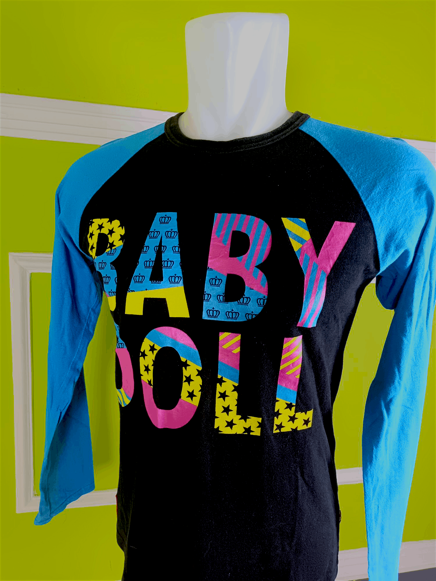 Japanese Brand Baby Doll long Sleeve T-Shirt Size US S / EU 44-46 / 1 - 16 Thumbnail