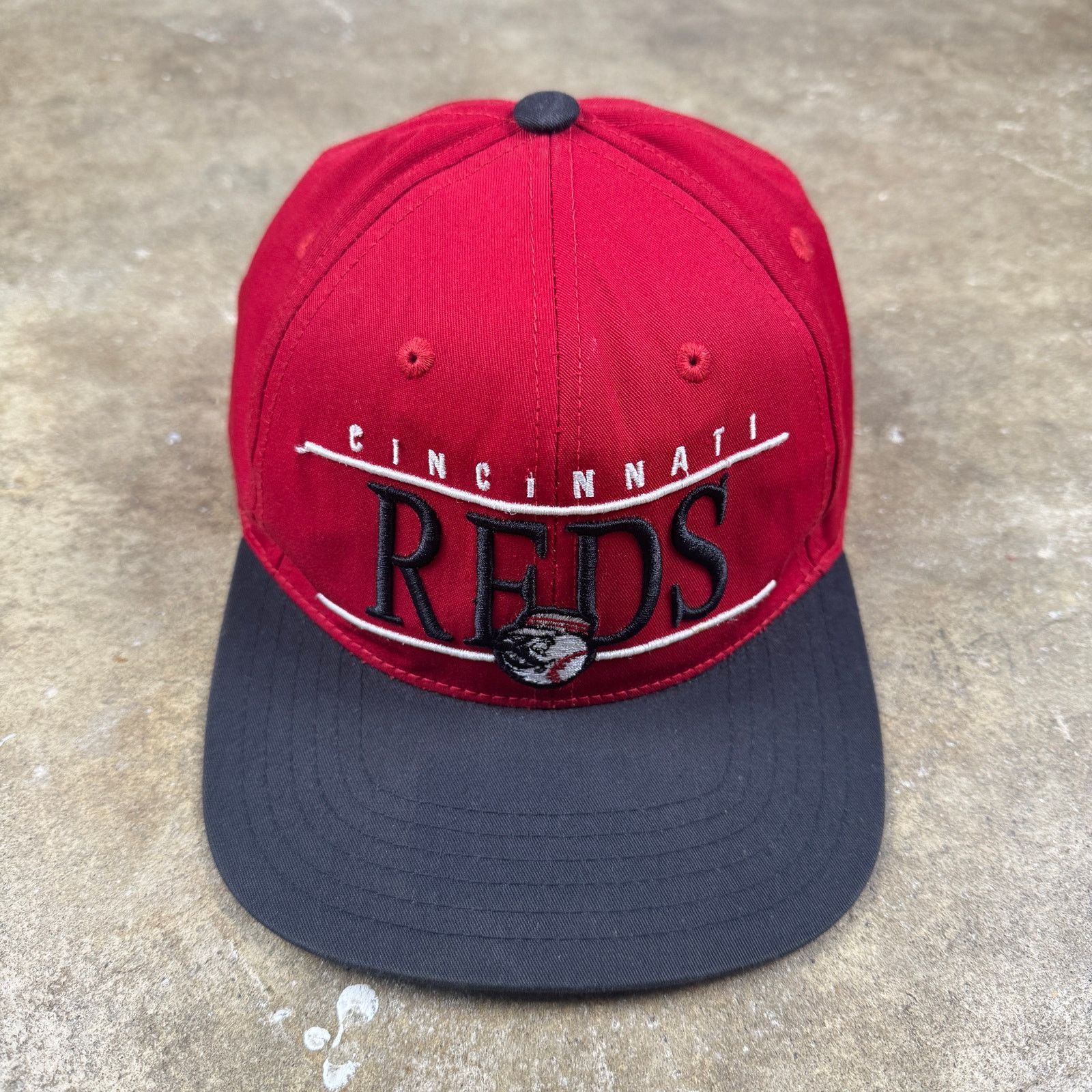 American Needle Vtg Cincinnati Reds Hat American Needle Snapback Red Black Size ONE SIZE - 1 Thumbnail