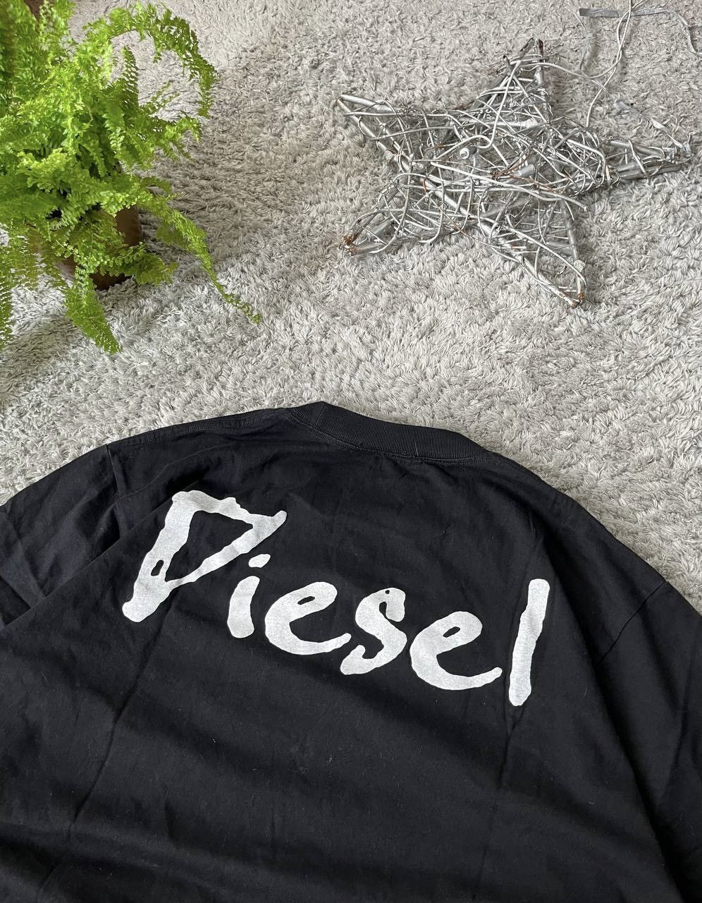 Diesel × Vintage Diesel T-Shirt Streetwear Opium Big Logo Rare Y2k Vintage Size US XL / EU 56 / 4 - 4 Thumbnail