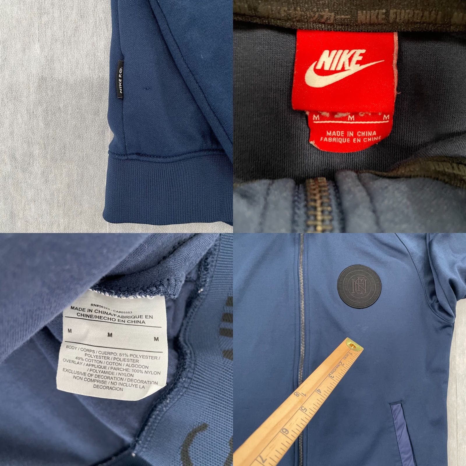 Nike Nike FC Football Jacket Adult Medium Blue Sem Risco Nao Vitória Full Zip Mens Club Size US M / EU 48-50 / 2 - 8 Thumbnail