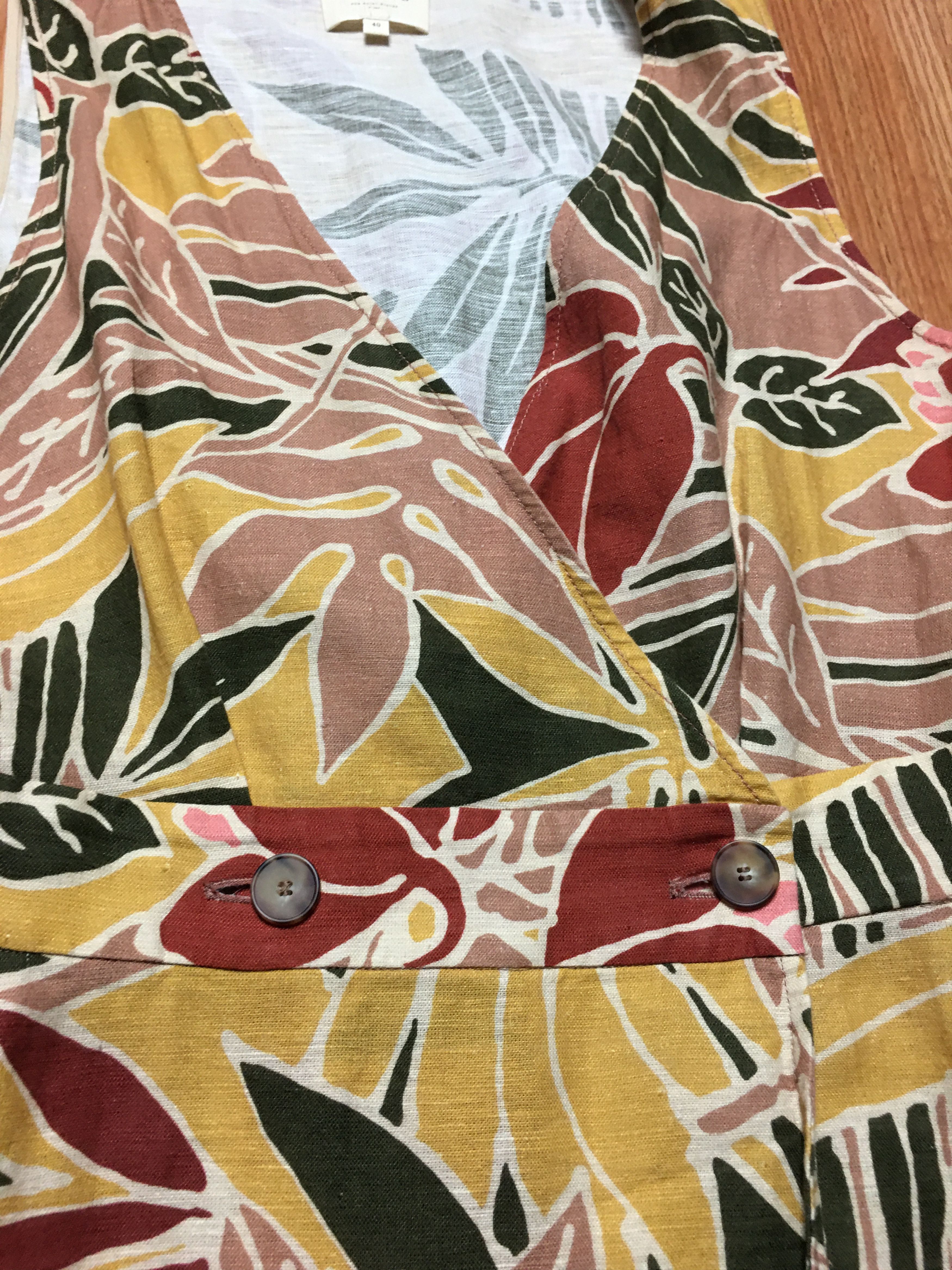 Sezane Sezane Mathilda Linen Blend Floral Dress EU 40 Size M / US 6-8 / IT 42-44 - 10 Thumbnail