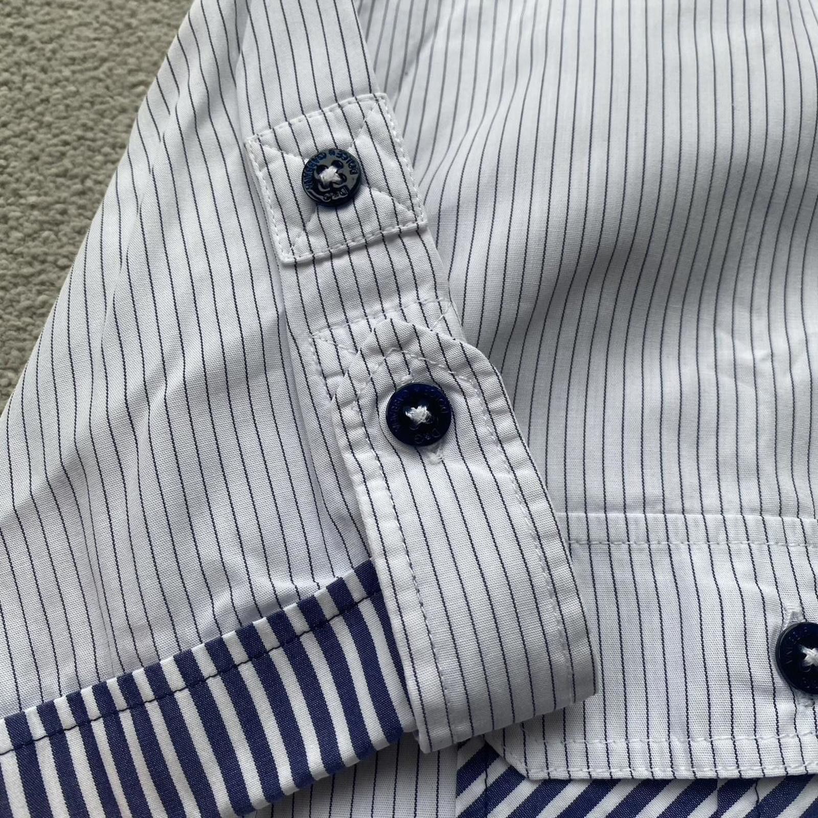 Dolce & Gabbana Dolce & Gabbana D&G Striped Short Sleeve Button Up Shirt Size US L / EU 52-54 / 3 - 4 Thumbnail