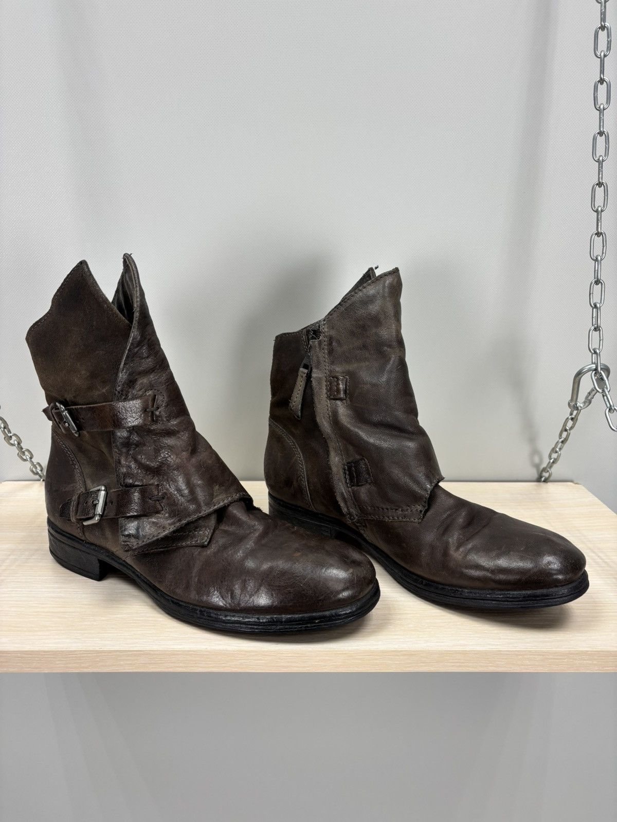 A.S.98 Womens leather boots Sansibar Size 40 Color Brown Size US 10 / IT 40 - 2 Thumbnail