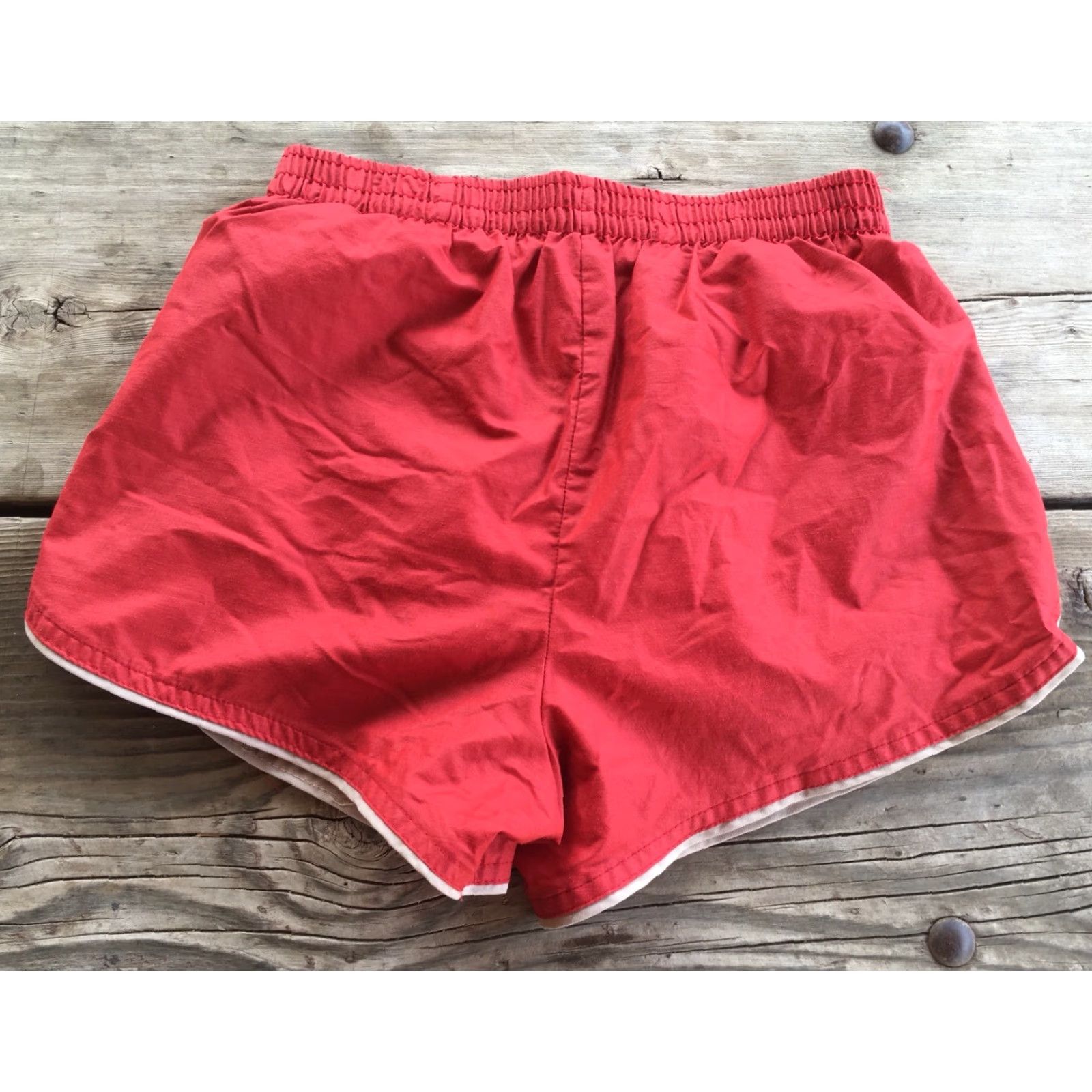 Vintage VINTAGE Laguna Swim Trunks 28-30 Red Short Shorts 70s 80s Made In USA S Men/Womens? Size US 28 / EU 44 - 4 Thumbnail