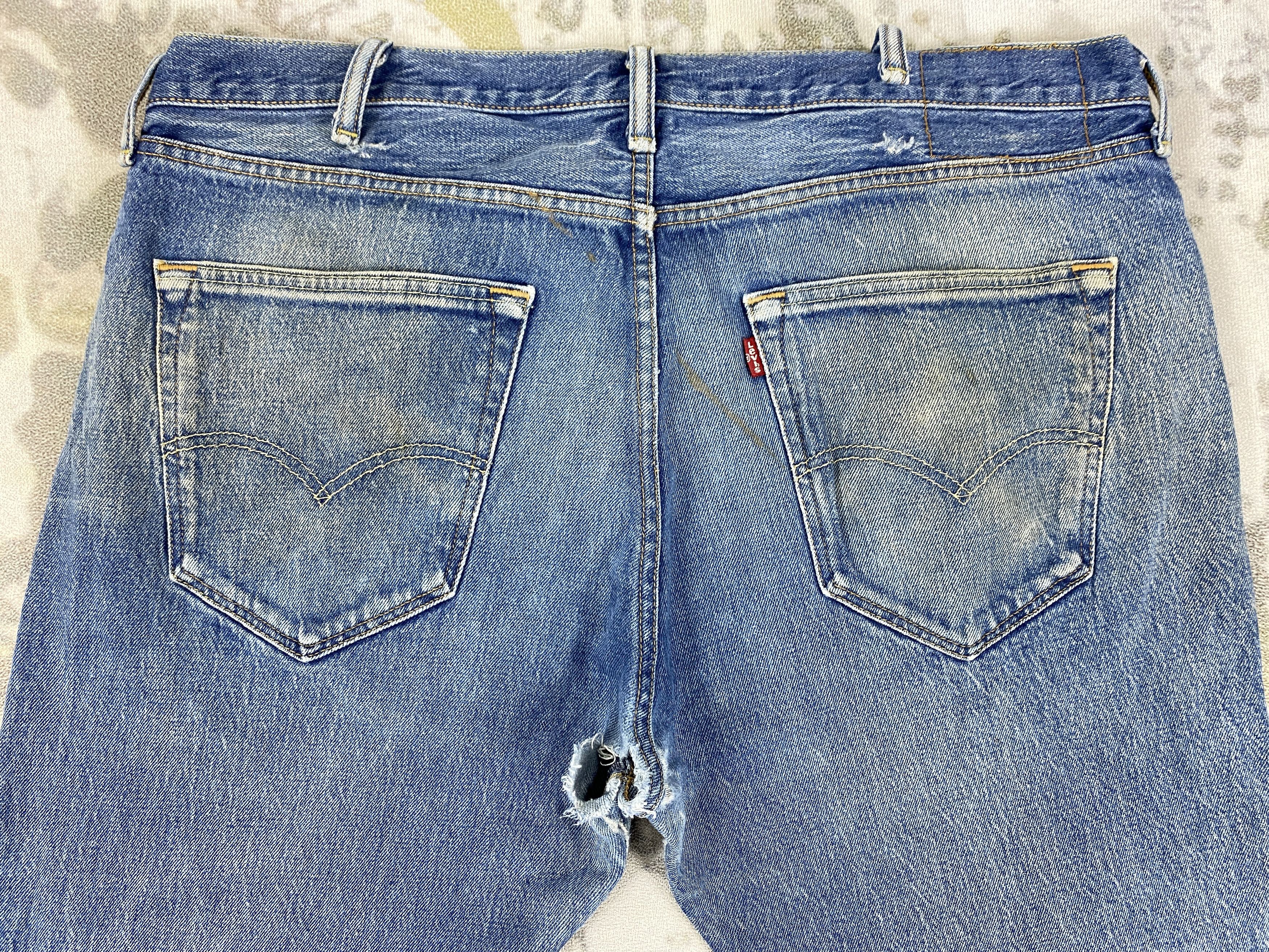 Levi's Dirty Blue Vintage Levi's 501 Jeans 38x32 Denim -JN1589 Size US 38 / EU 54 - 4 Thumbnail