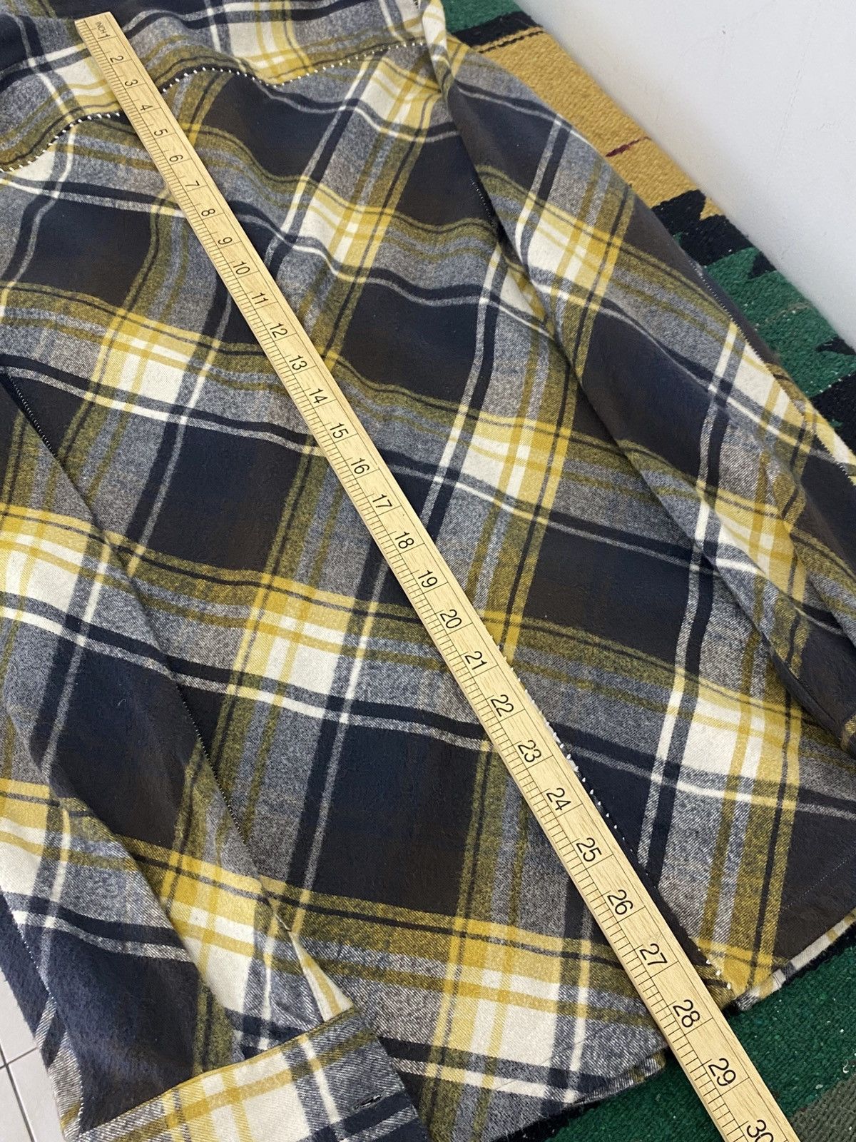 Bajra Bajra Japan Panelled Plaid Flannel Shirt Made in Japan Size US M / EU 48-50 / 2 - 6 Thumbnail