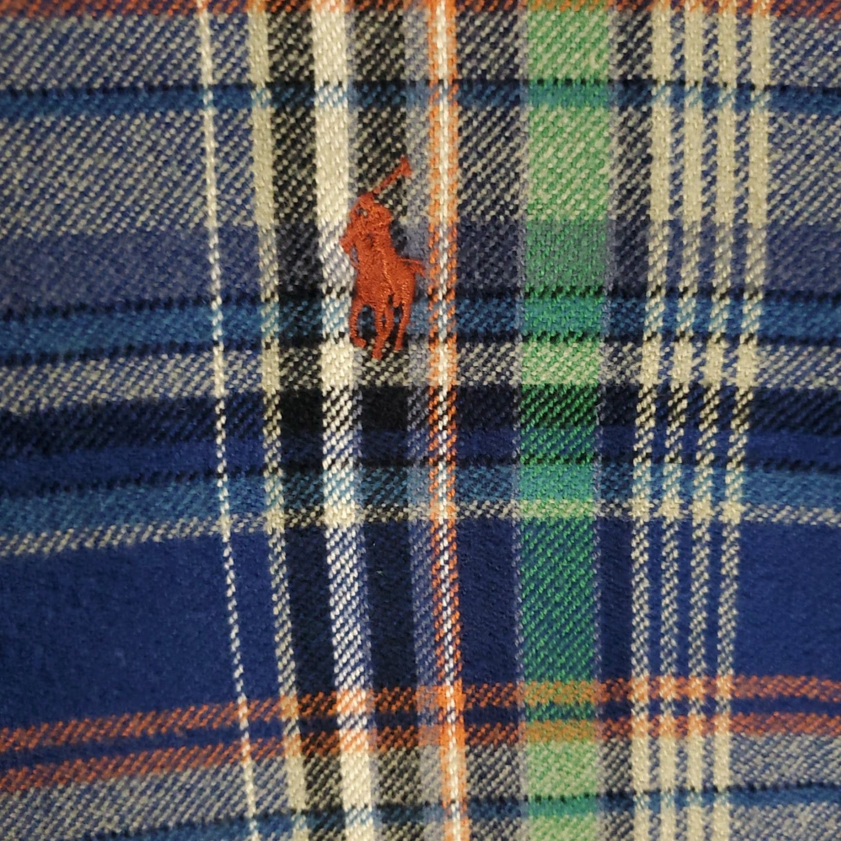Ralph Lauren Ralph Lauren Shirt Mens Medium Blue Plaid Heavy Flannel Button-Down Long Sleeve Size US M / EU 48-50 / 2 - 2 Thumbnail