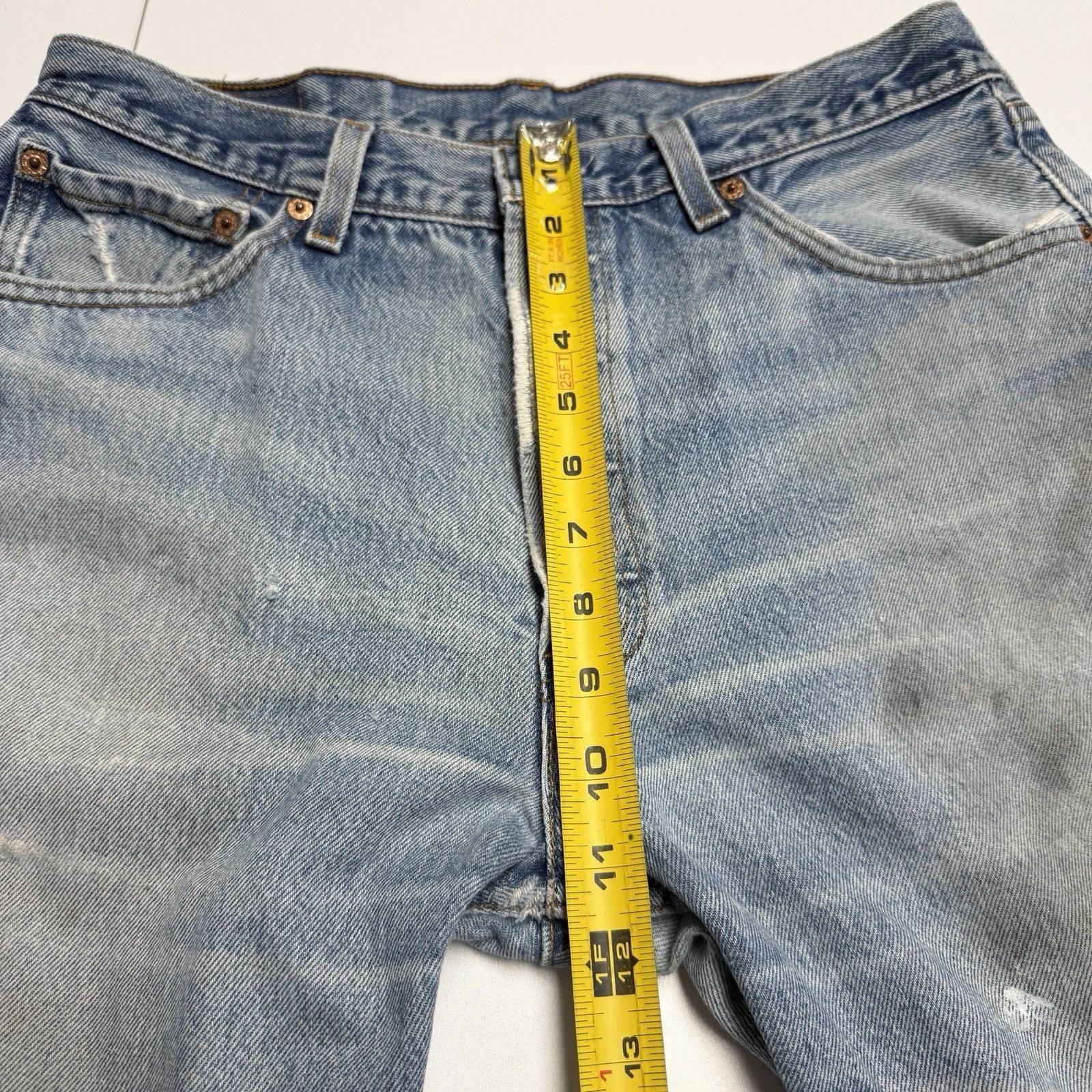Levi's Vintage 90s Levis 501xx Jeans Made In USA Mens 35x34 (32x30) Size US 35 - 16 Thumbnail