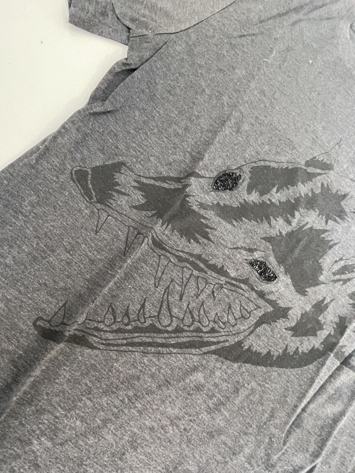 Lanvin Lanvin dark grey Wolve sequin t-shirt Size US S / EU 44-46 / 1 - 2 Thumbnail