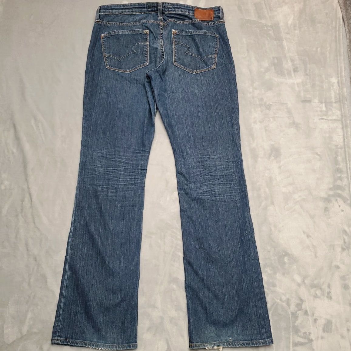 Denime VINTAGE Big Star Jeans Women 33 L Blue Denim Hazel Mid Rise Boot Cut Western cowboy Pant Size 24" / US 00 / IT 34 - 7 Thumbnail