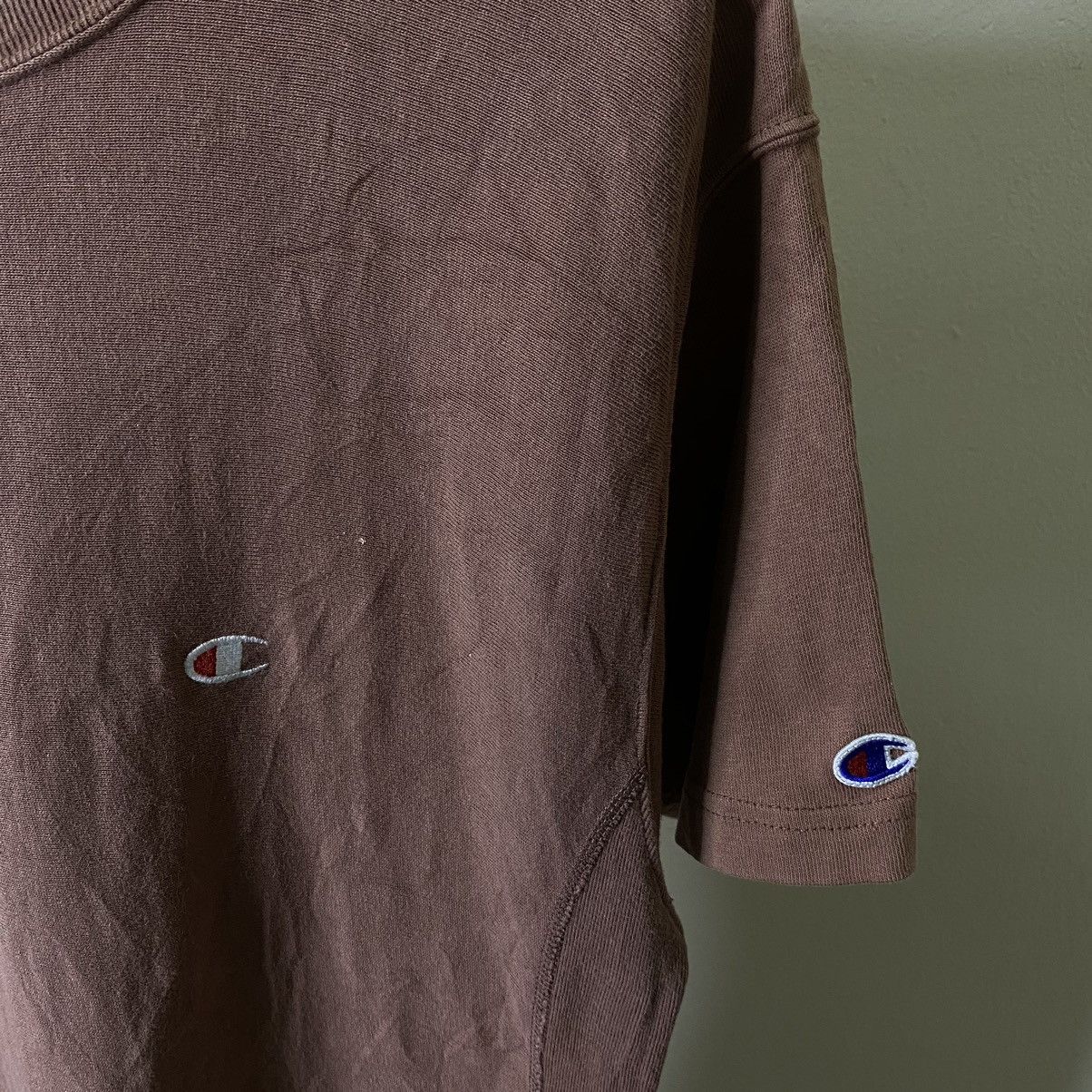 Champion Y2K Champion Reverse Weave Travis Scott Brown Style Tee Size US L / EU 52-54 / 3 - 3 Thumbnail