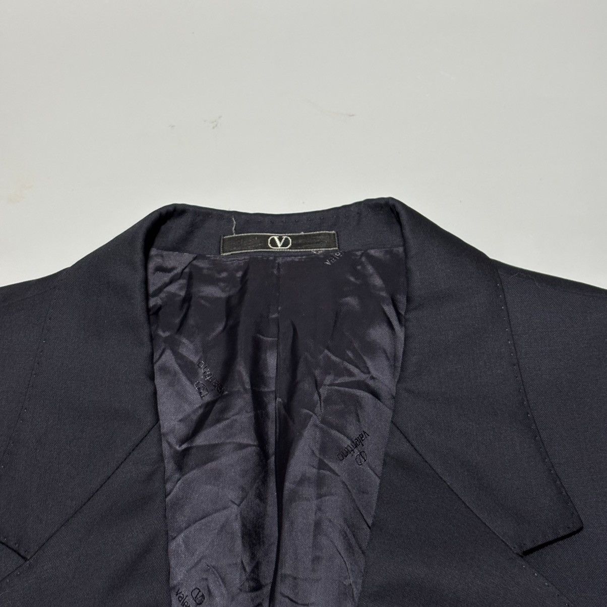 Valentino Vintage Valentino Garavani Navy Blue Wool Blazer Size 42R - 3 Thumbnail
