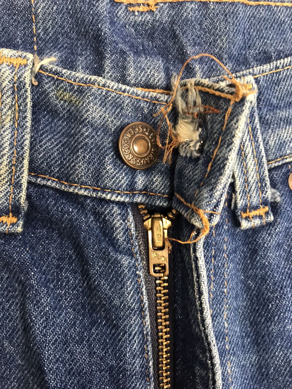 Levi's Vintage Clothing Levi's Lot 517-0217 Indigo Denim Jeans Relaxed Tapered Size US 29 - 15 Thumbnail