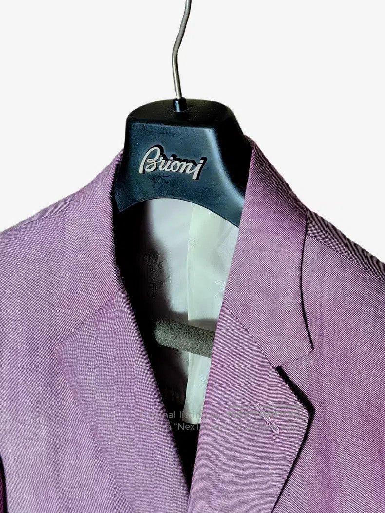 Brioni Brioni Watermelon red wool and linen single-breasted suit Size US XXL / EU 58 / 5 - 4 Thumbnail
