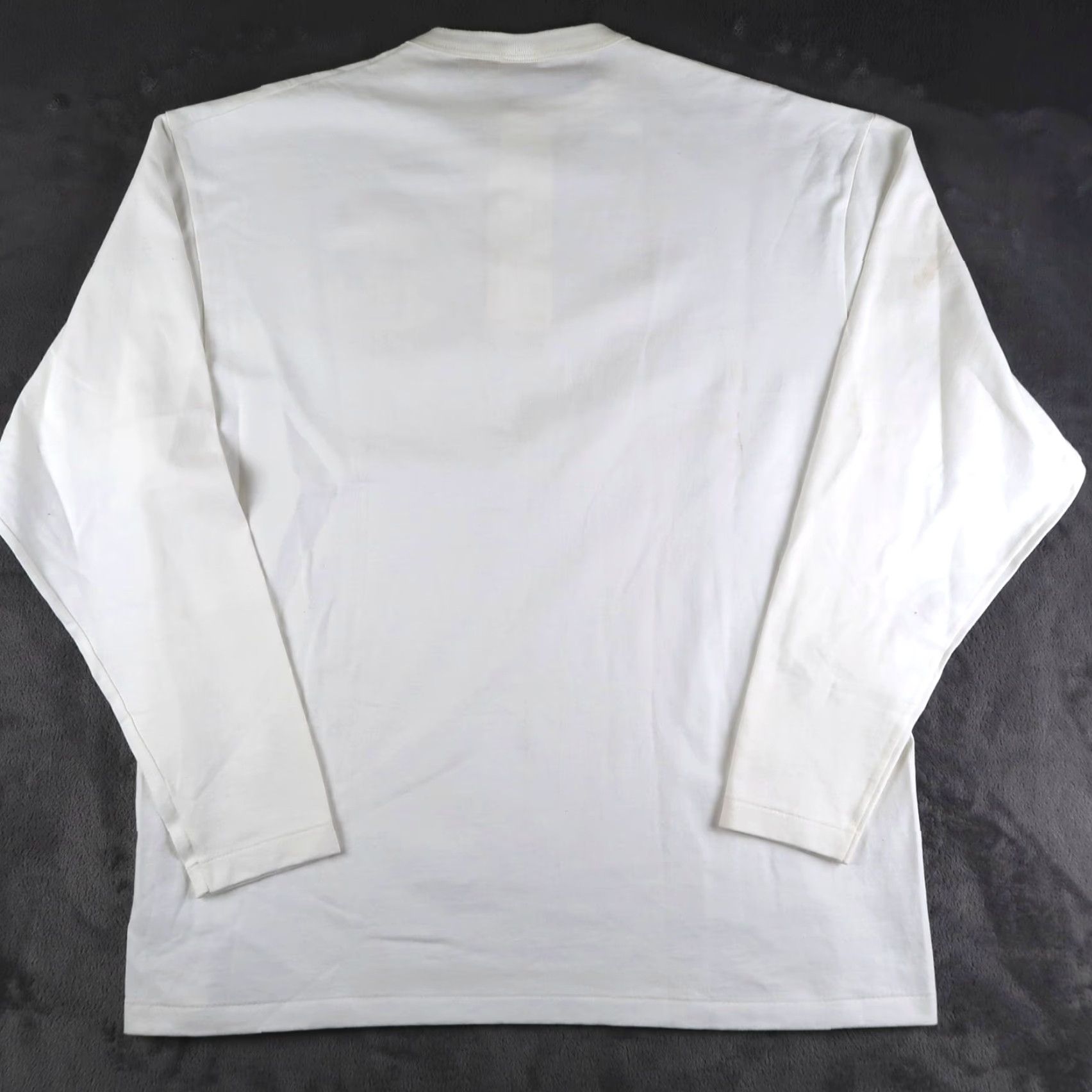 Disney VINTAGE Disney T-Shirt Mens XL White Henley Long Sleeve Mickey Mouse 90s Cartoon Logo Size US XL / EU 56 / 4 - 2 Thumbnail