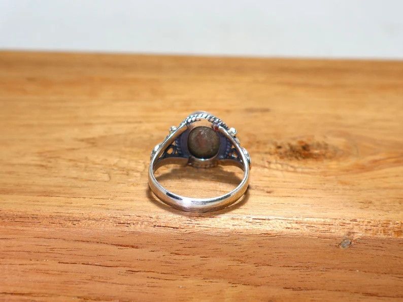 Handmade Pyrite Ring, Handmade 925 Sterlling Silver Promise Jewelry Size ONE SIZE - 7 Thumbnail