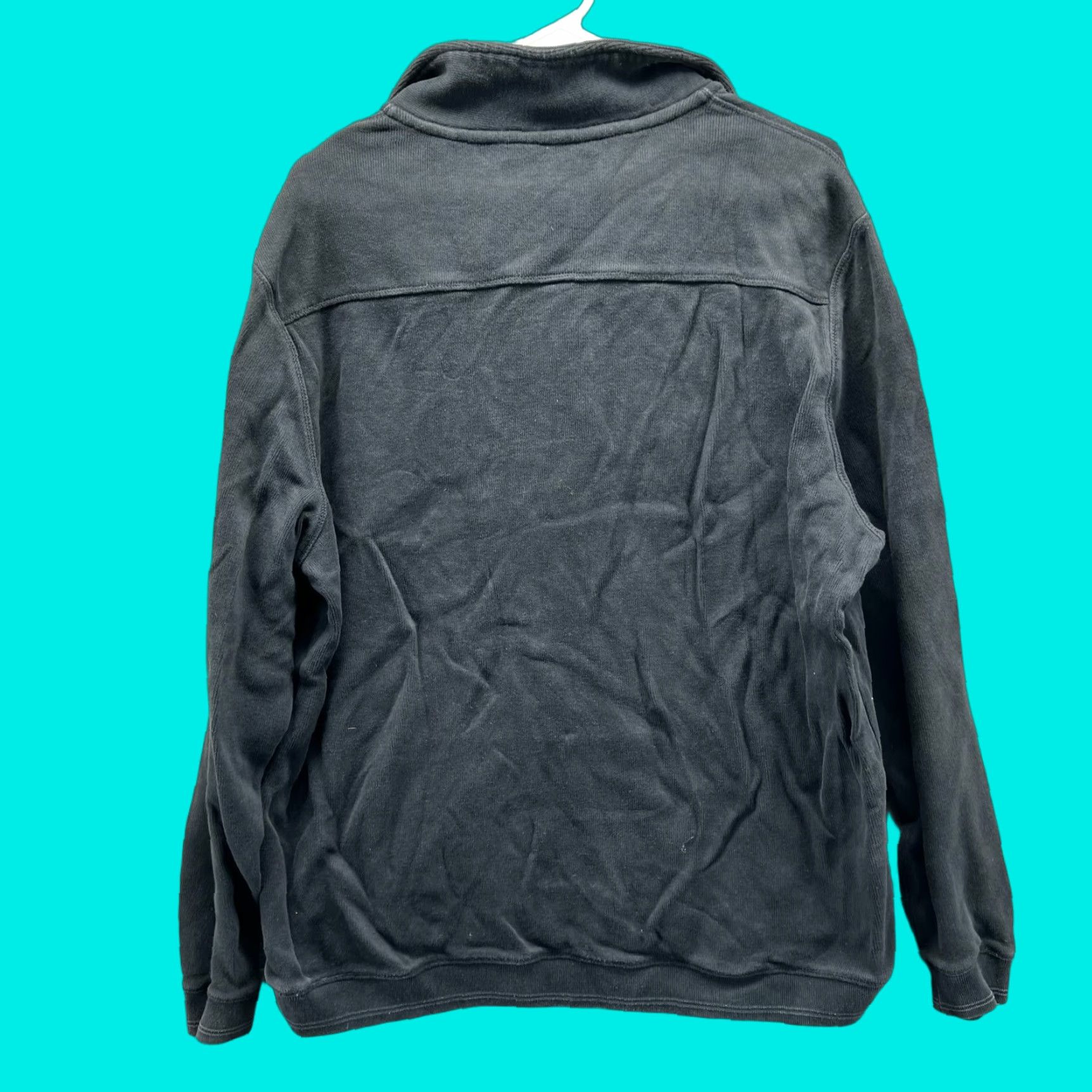 Tommy Bahama VINTAGE Tommy Bahama Sweater Mens Large Black Quarter Zip Pullover Fleece Relaxed Knit Casual Wearable Size US L / EU 52-54 / 3 - 1 Thumbnail